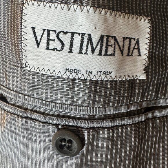 Vestimenta mens size 38R 2 button Blazer 95% Pure New Wool Italian Made Timeless - Picture 3 of 12